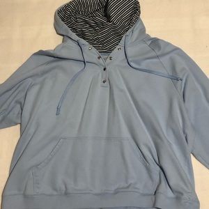 Blue Striped Sweatshirt